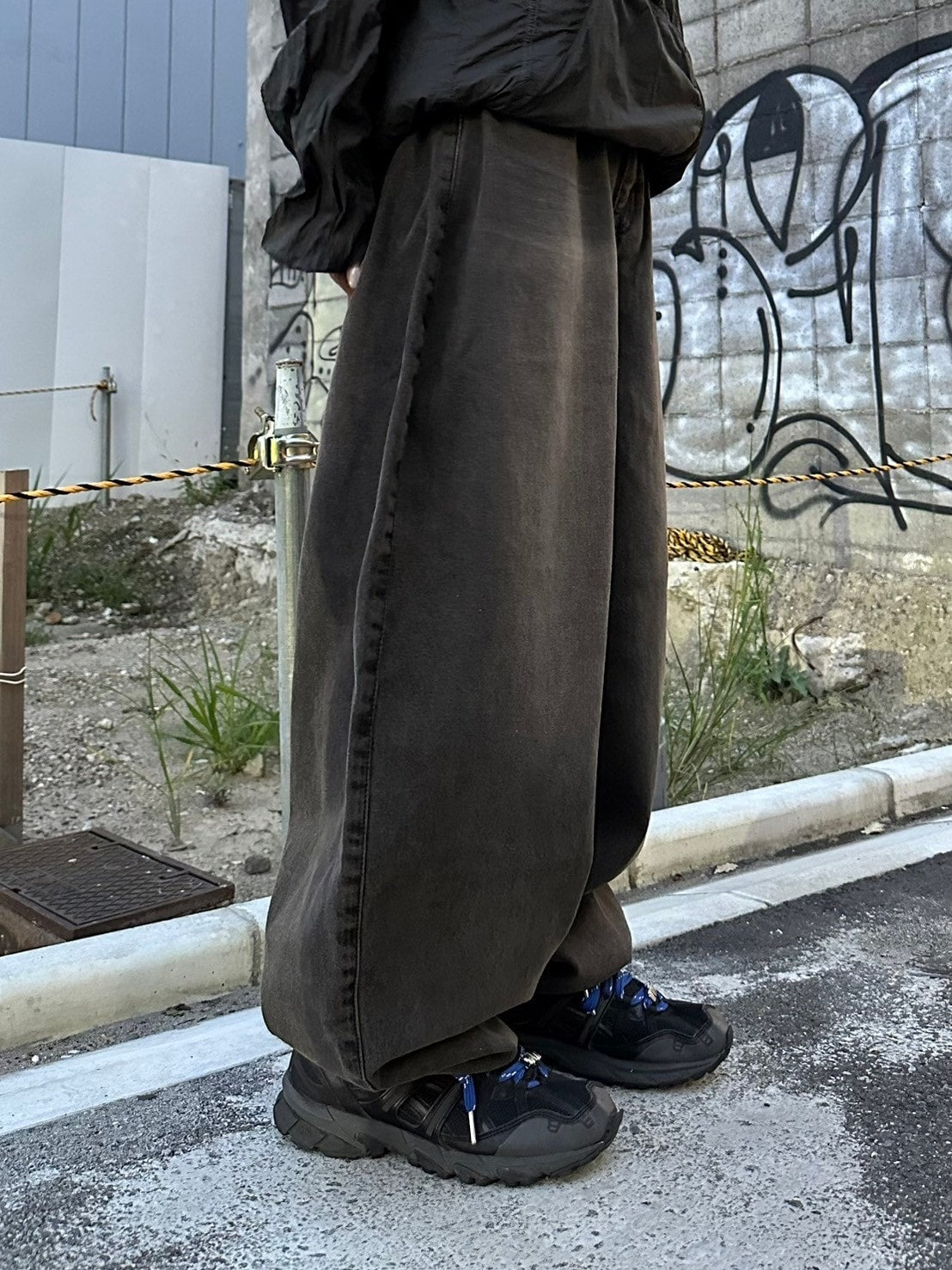 受注制【Chikashitsu +】super buggy denim pants (3color) / 【チカシツプラス】スーパーバギーデニムパンツ