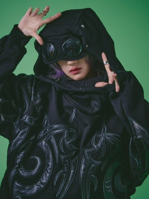 【GALFY】探検メガネ部族パーカー / 【ガルフィー】ロゴ長袖パーカー