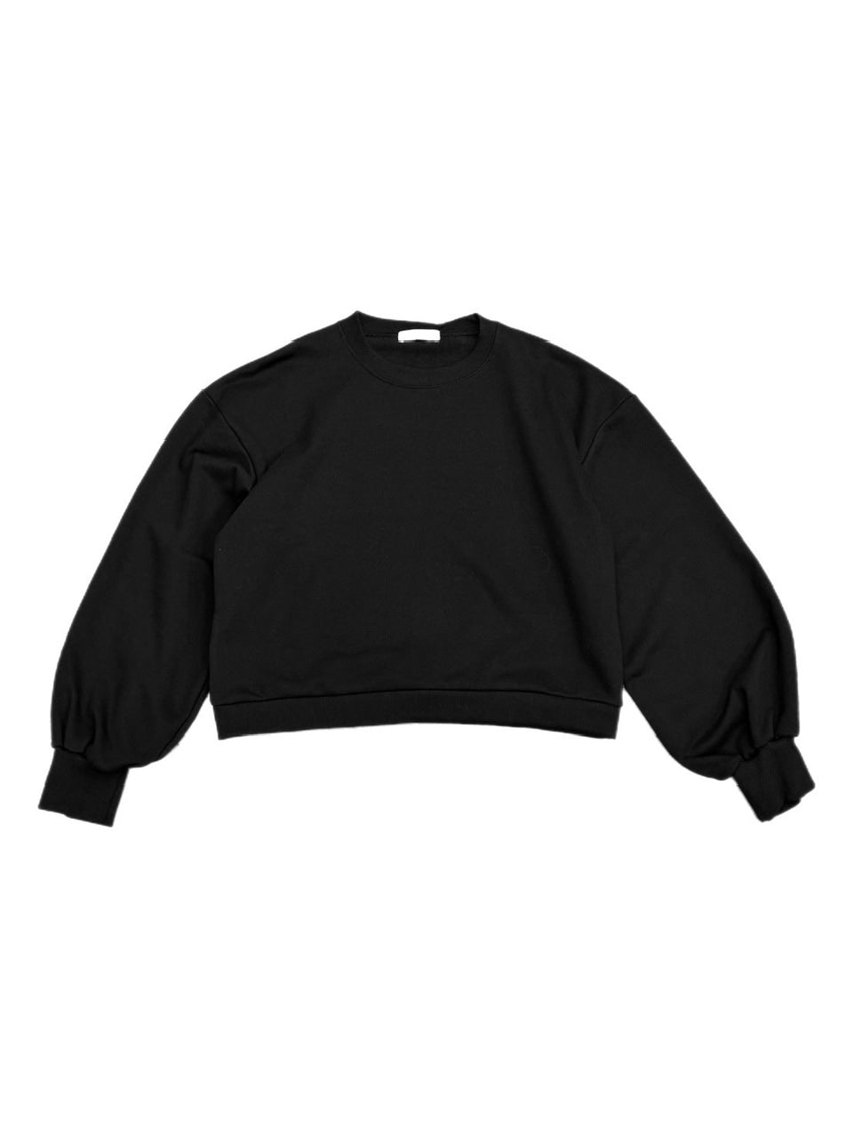 受注制【Chikashitsu +】unisex cropped balloon sweat (3color