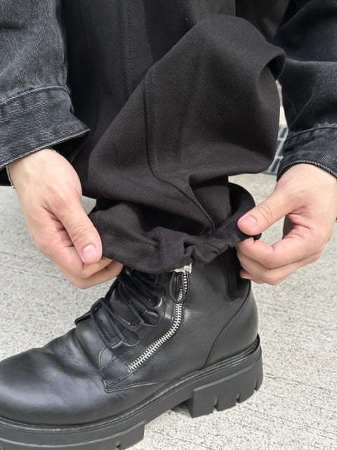 受注制【Chikashitsu +】curve stitch straight sweat pants (3color) / 【チカシツプラス】カーブスティッチストレートスウェットパンツ