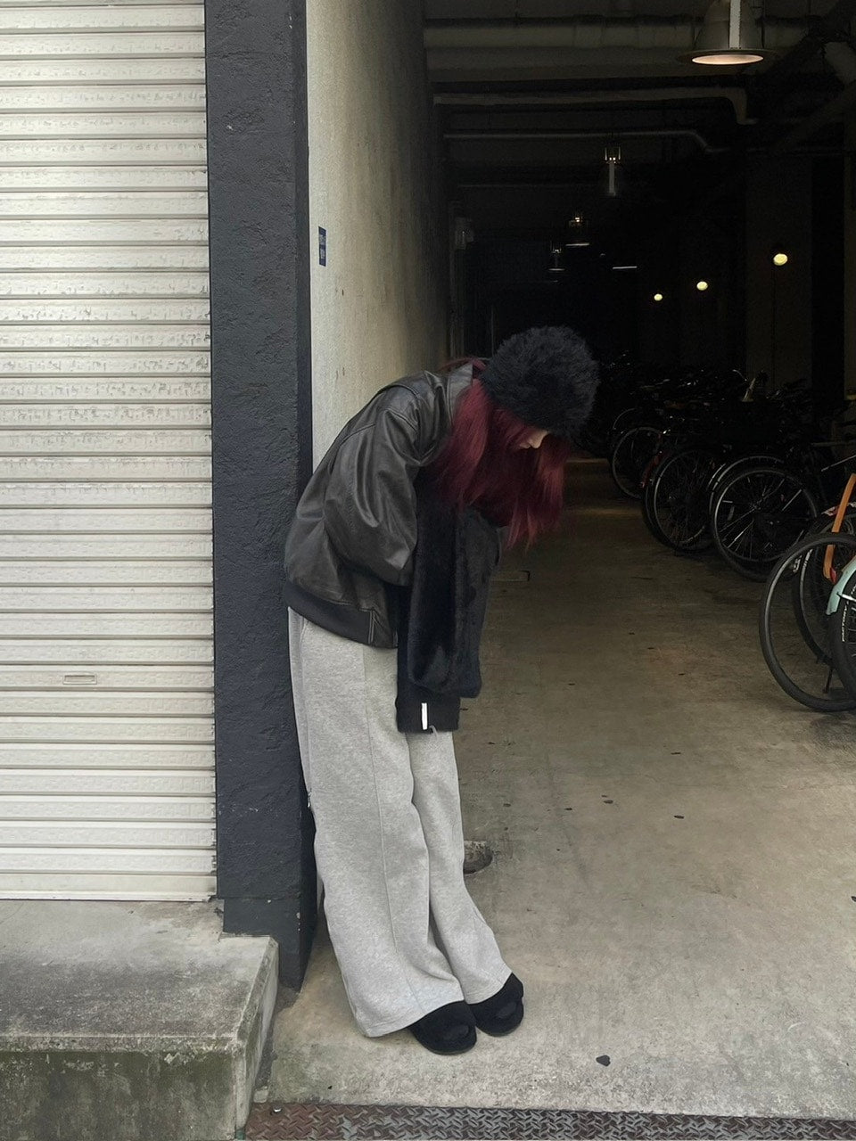 受注制【Chikashitsu +】volume fur beanie (4color)