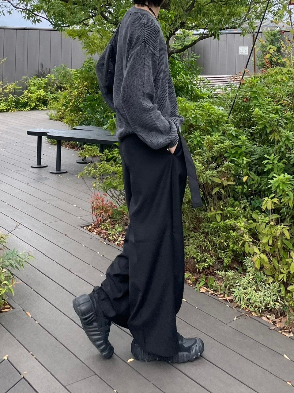 【Chikashitsu +】dirty wash cotton cardigan (3color) / 【チカシツプラス】ダーティウォッシングコットンクロップカーディガン