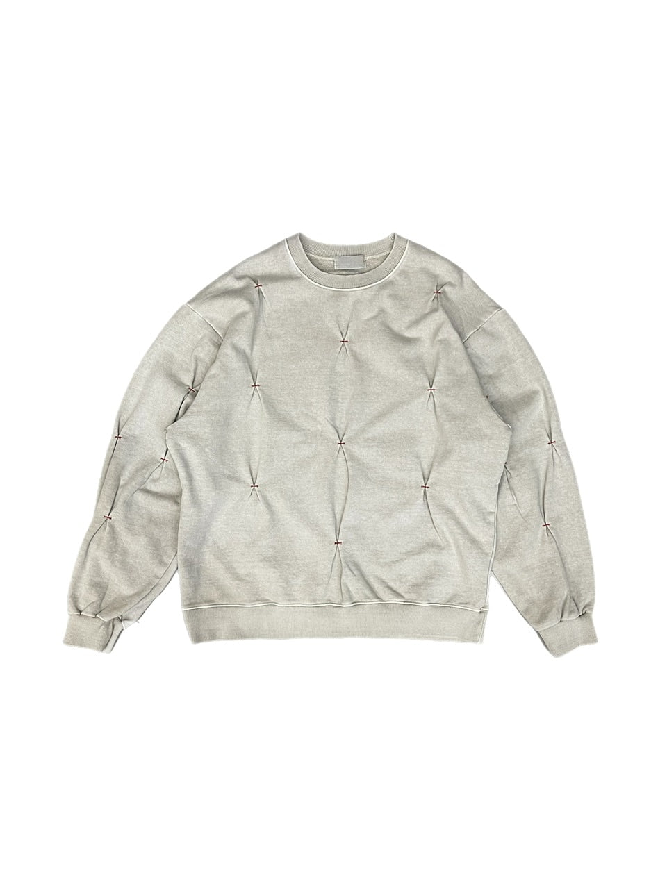 受注制【Chikashitsu +】stitch design sweat (3color)