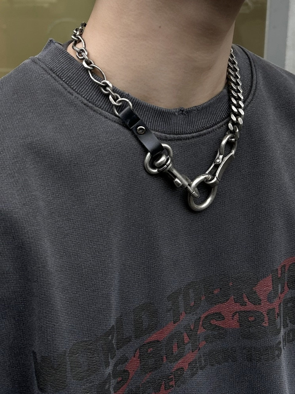 大阪店WEB限定【Chikashitsu +】original necklace 2 (2color)