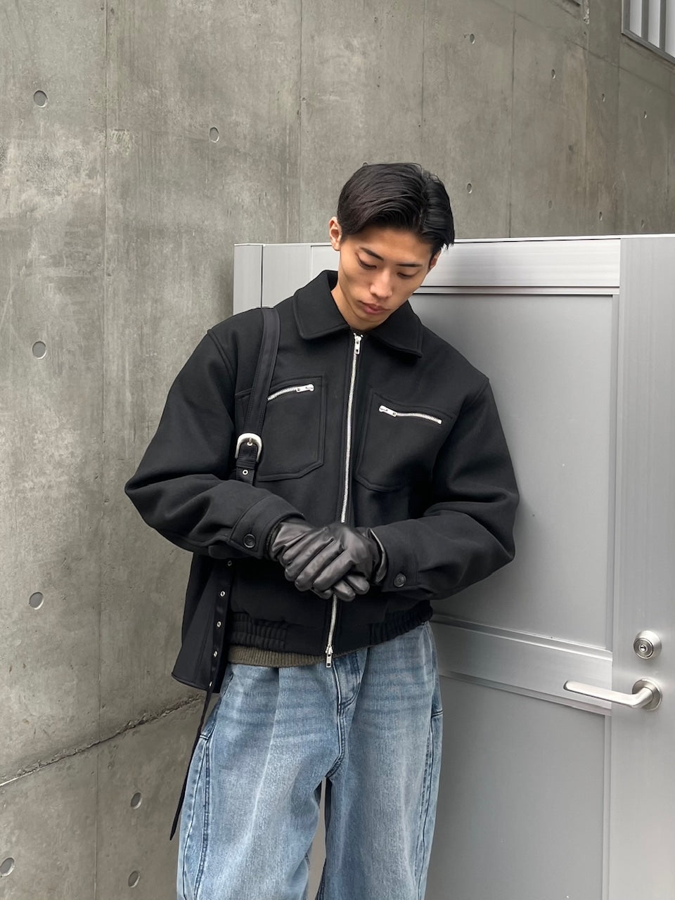 東京店WEB限定【Chikashitsu +】clear wool blouson (3color)