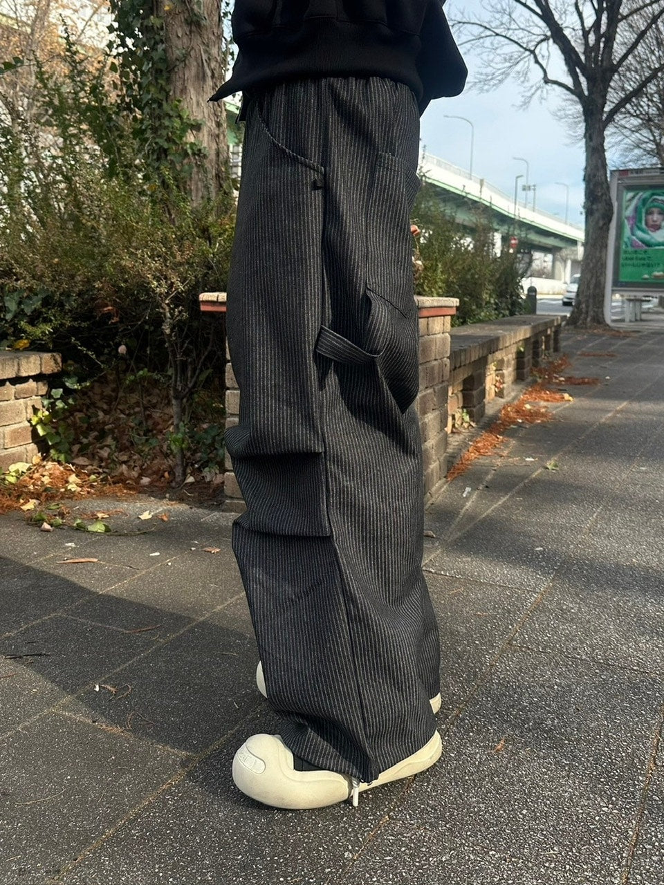 受注制【youll】stripe carpenter pants (2color)