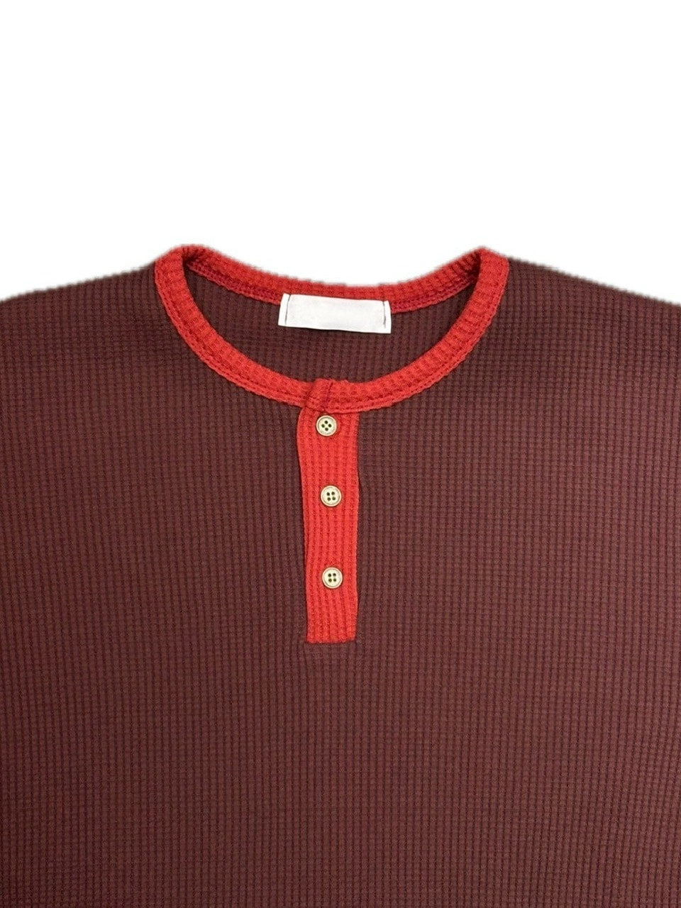 受注制【youll】henry neck waffle long tee (2color)