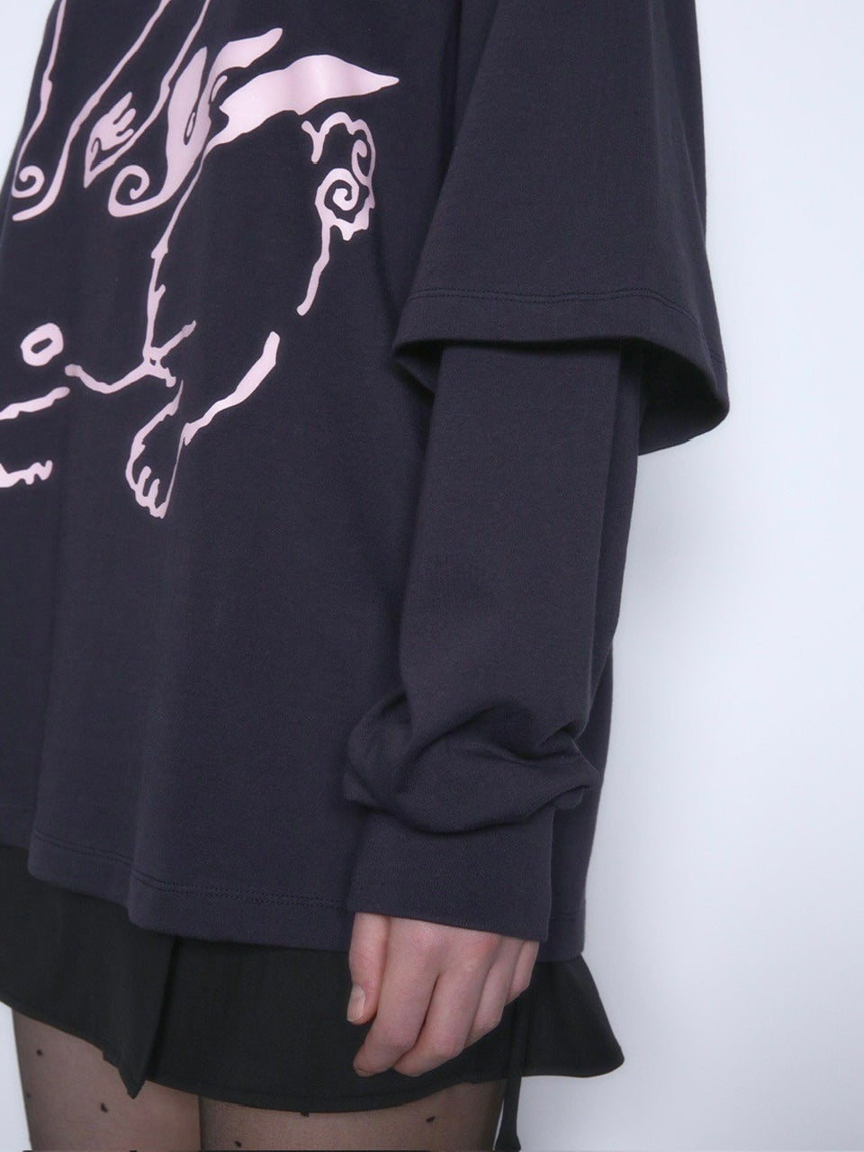 【TUOMIO】BUNNY LAYERED LONG SLEEVES