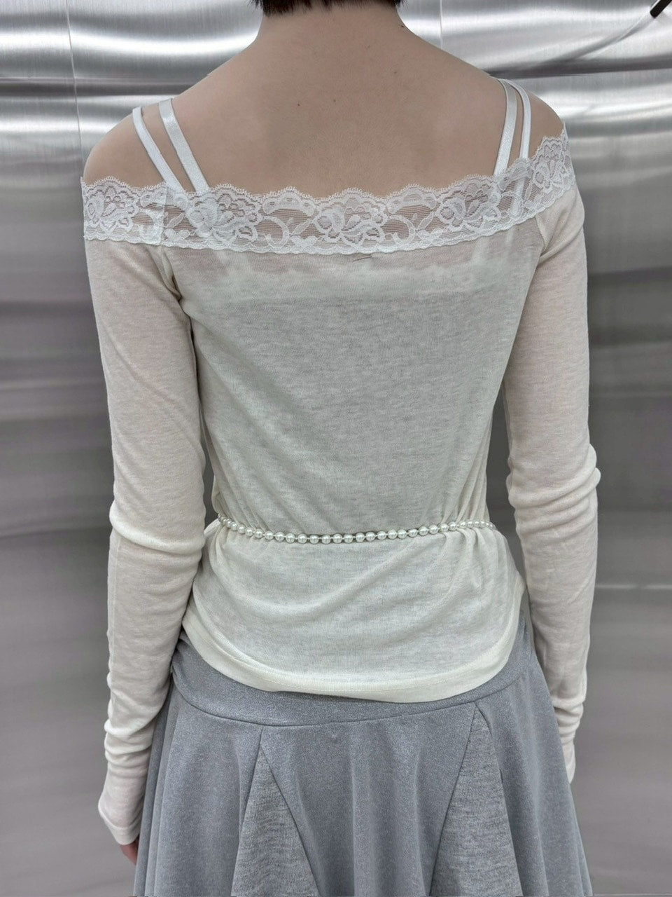 受注制【nmtc +】rose off long sleeve (3color)