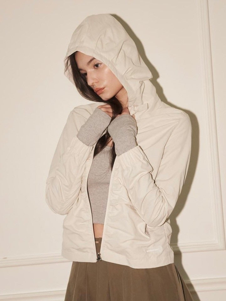 【ODDONEOUT】SHIRRING HOODIE JUMPER / 【オッドワンアウト】シャーリングフードジャンパー