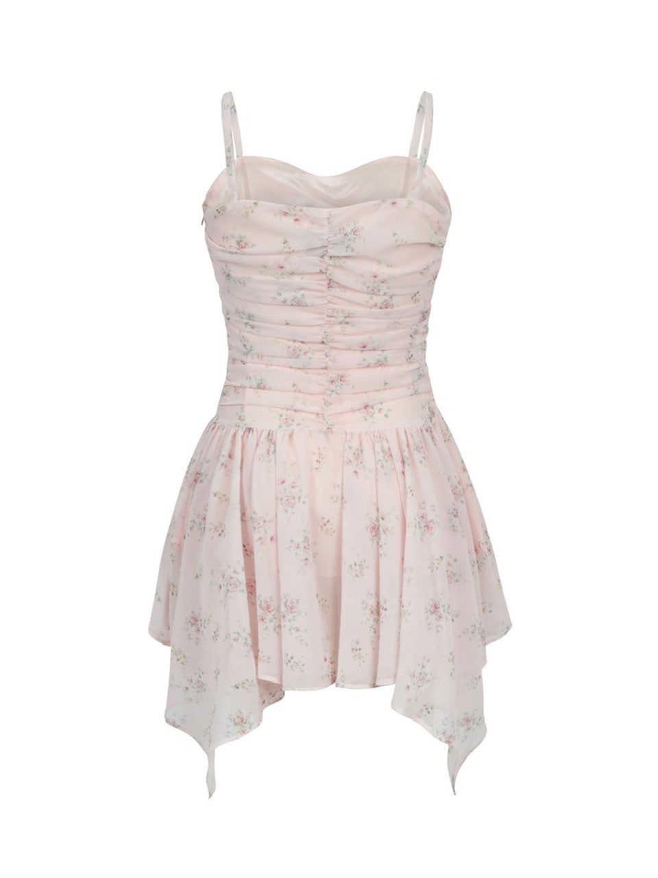 【ODDONEOUT】FLOWER SHIRRING ONE PIECE / 【オッドワンアウト】フラワーシャーリングキャミソールワンピース