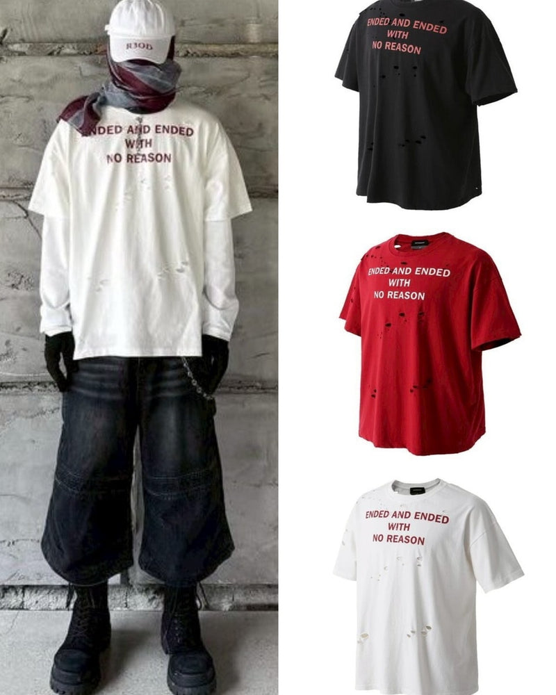【roaringrad】DAMAGE LETTERING T-SHIRTS / 【ロアリングラド】ダメージロゴ半袖Tシャツ