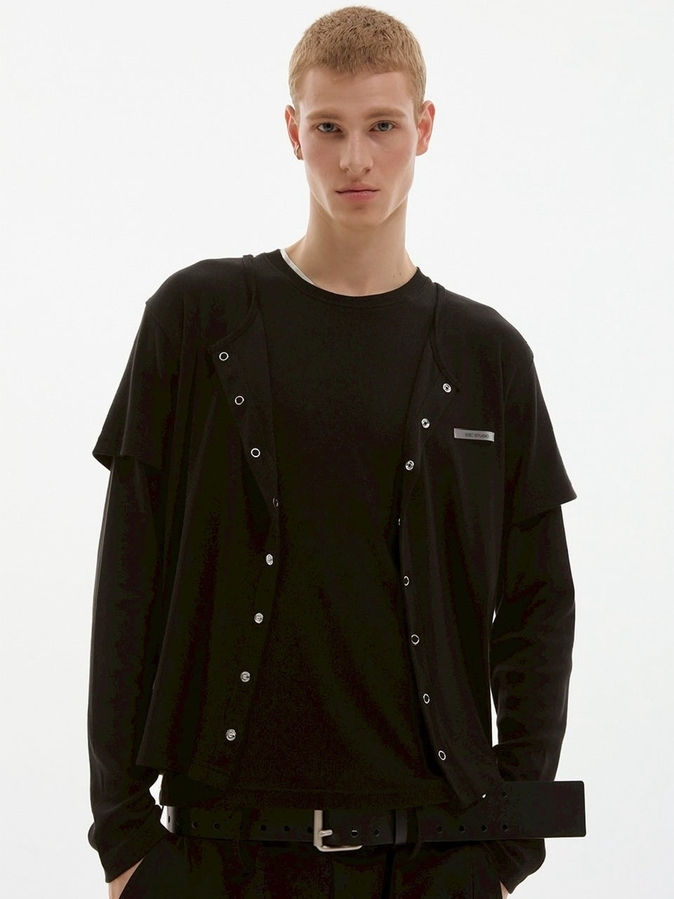 【ESC STUDIO】soft double t-shirt/ 【イーエスシーステュディオ】ソフトダブル長袖Tシャツ