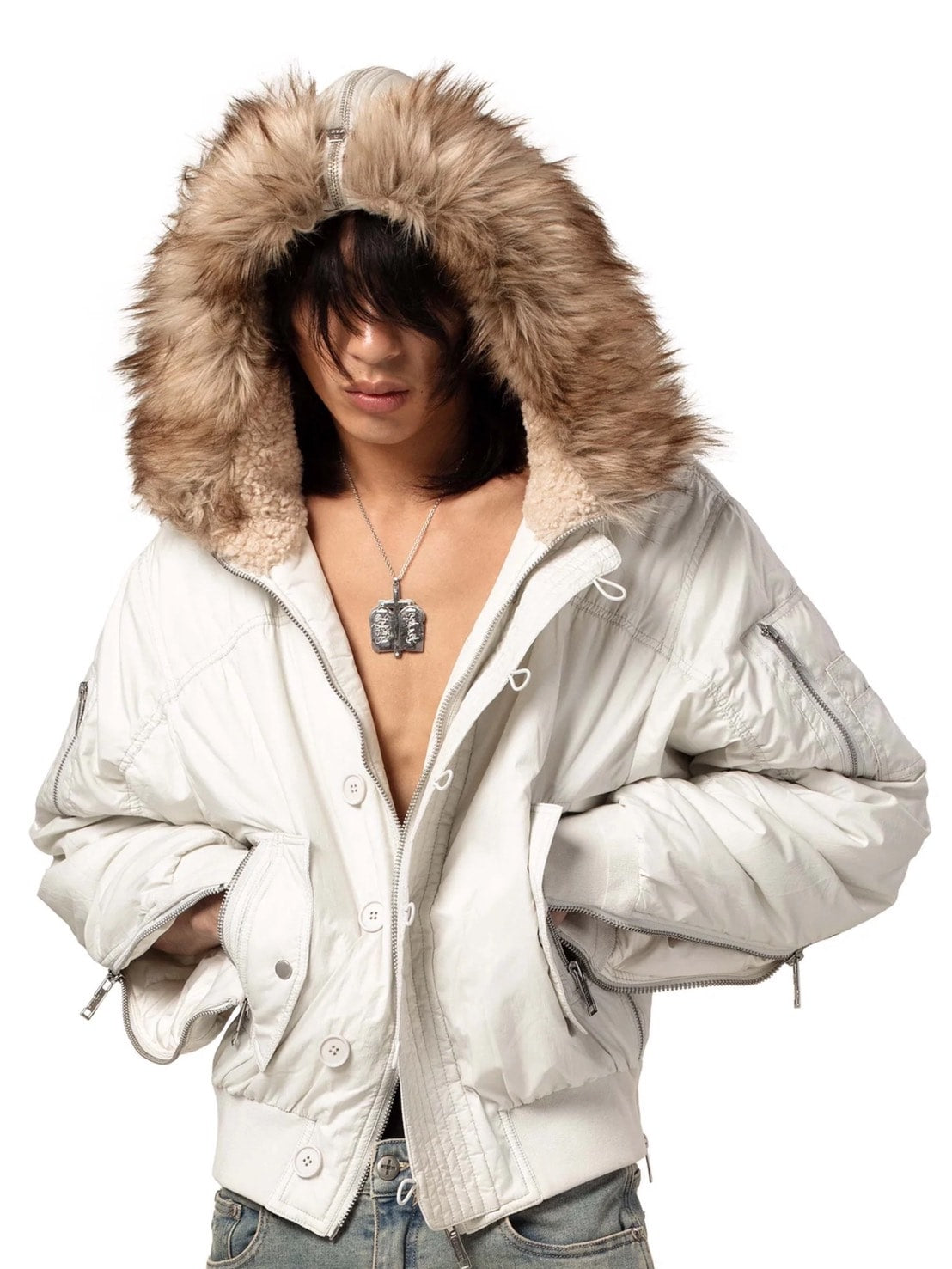 【RACER WORLDWIDE】Aviator Bomber 2 / 【レーサーワールドワイド】ジップポケットファージャケット