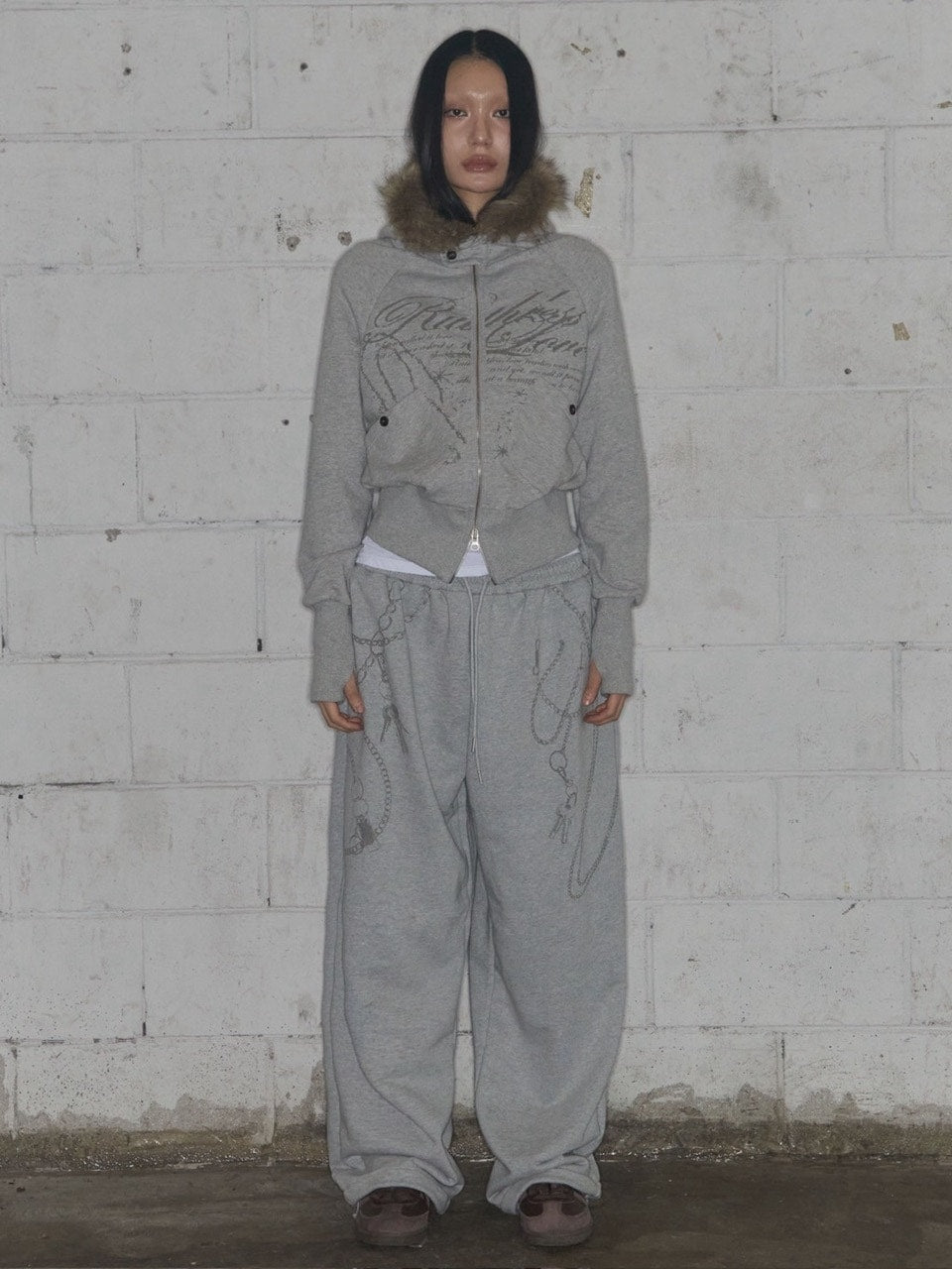 【FANCY CLUB】RUTHLESS FUR HOODED ZIP-UP / 【ファンシークラブ】ルースレスファージップアップパーカー