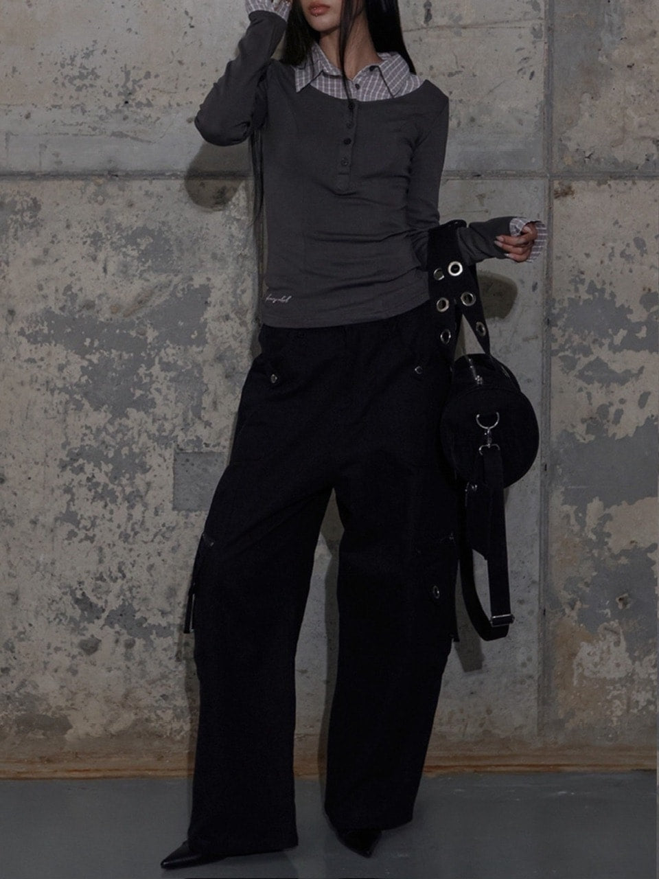 【FANCY CLUB】SHIRT LAYERED LONG SLEEVE / 【ファンシークラブ】シャツレイヤード長袖Ｔシャツ