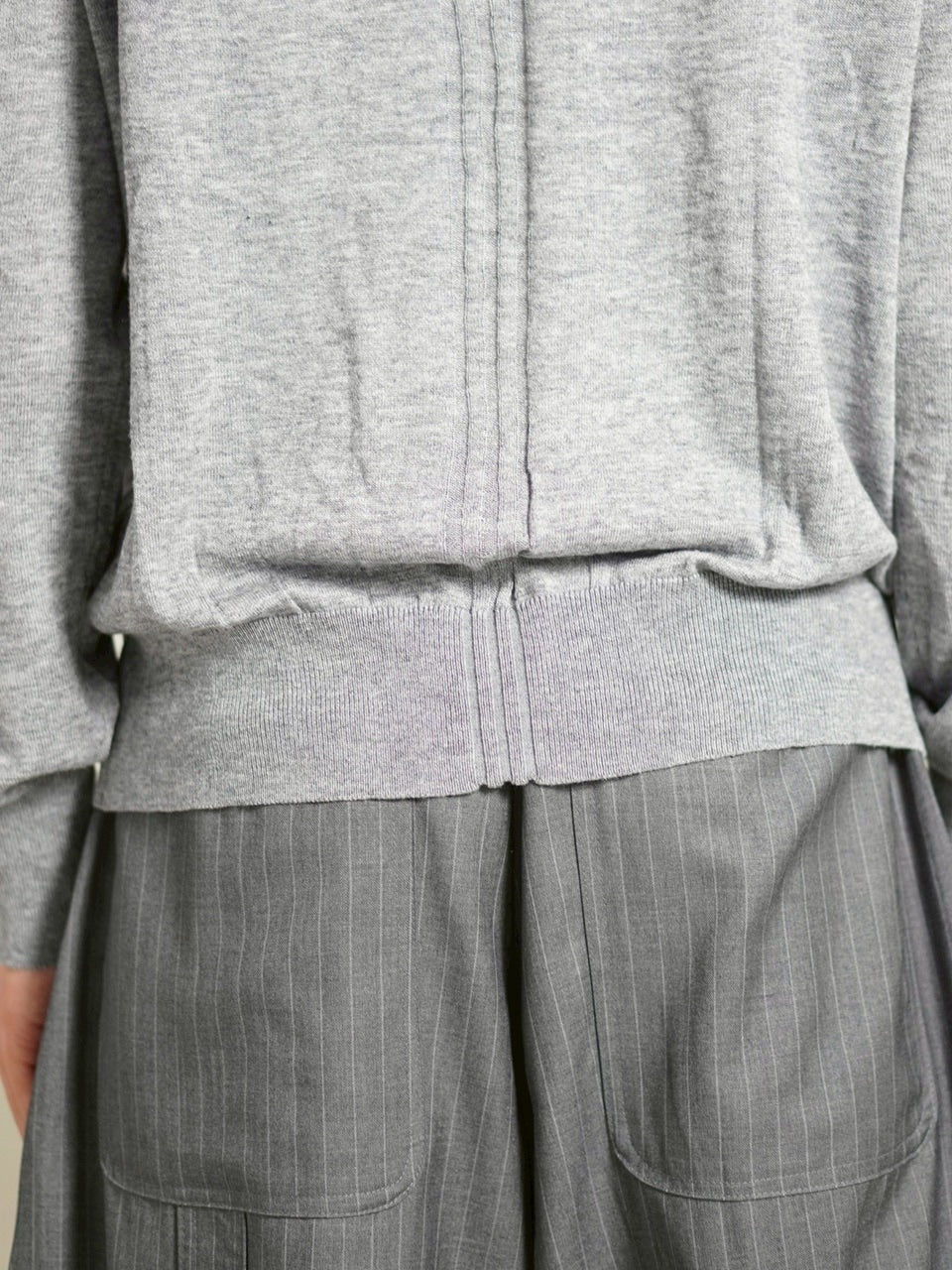 受注制【Chikashitsu +】wool blend cardigan / 【チカシツプラス】ウールブレンドカーディガン (2color)