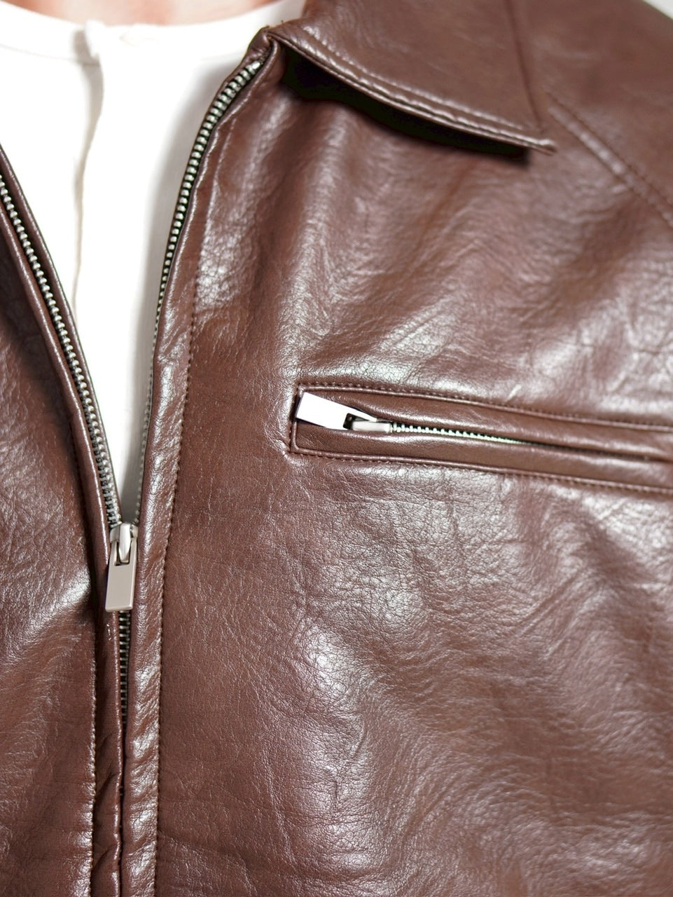 受注制【Chikashitsu +】bomber synthetic material jacket / 【チカシツプラス】ボンバーシンセティックマテリアルジャケット (2color)