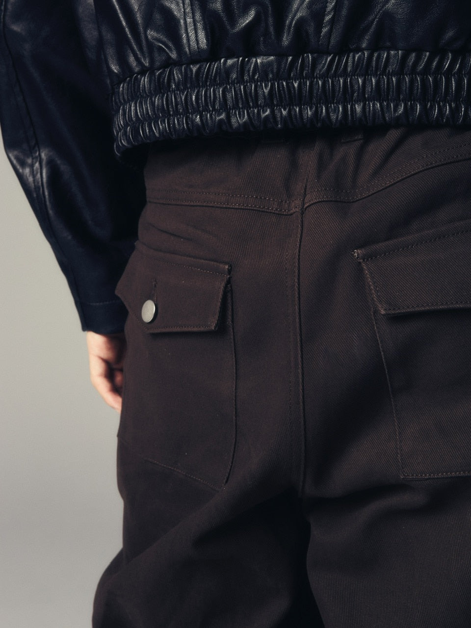 【CS】cotton wide twill pants (brown) / 【シーエス】コットンワイドツイルパンツ
