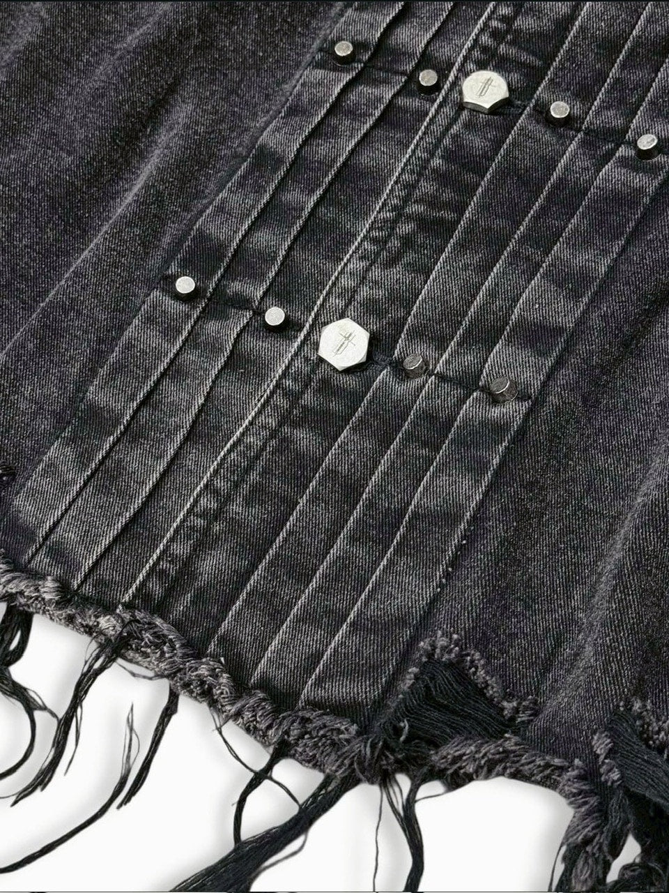 1/2 20:00再販【RICH】Knight Wide Waxed Shirt / 【リッチ】クロスバック半袖デニムシャツ