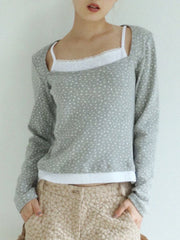 12/21 20:00 再販【Uglyshadow】FLOWER LAYERED T-SHIRT