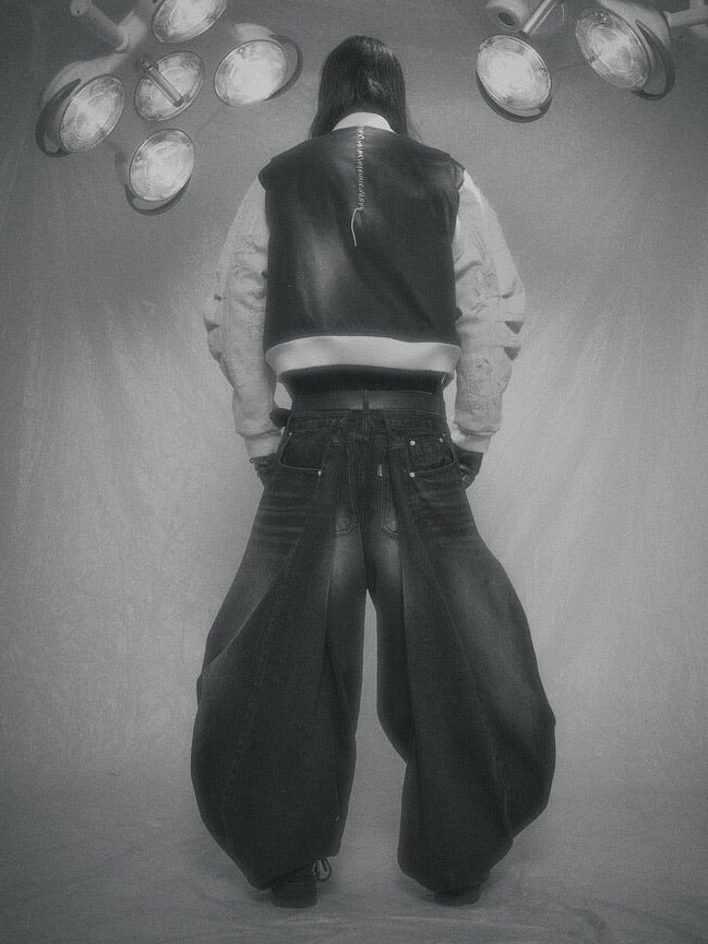 【SURGERY】surgery Scarline varsity jacket