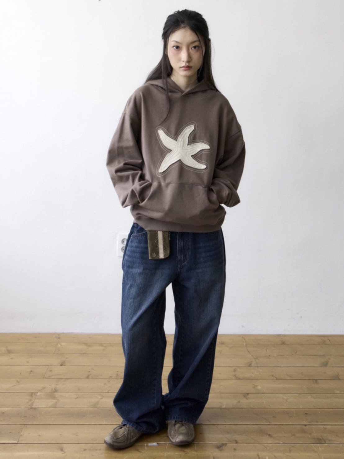 【THECOLDESTMOMENT】TCM starfish contour hoodie