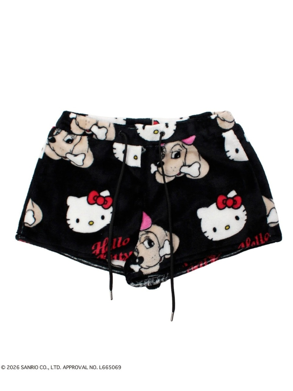 【GALFY×KITTY】ラブリーふわもこ3ピースSET UP / 【ガルフィー×キティー】総柄猫耳３ピースセットアップ