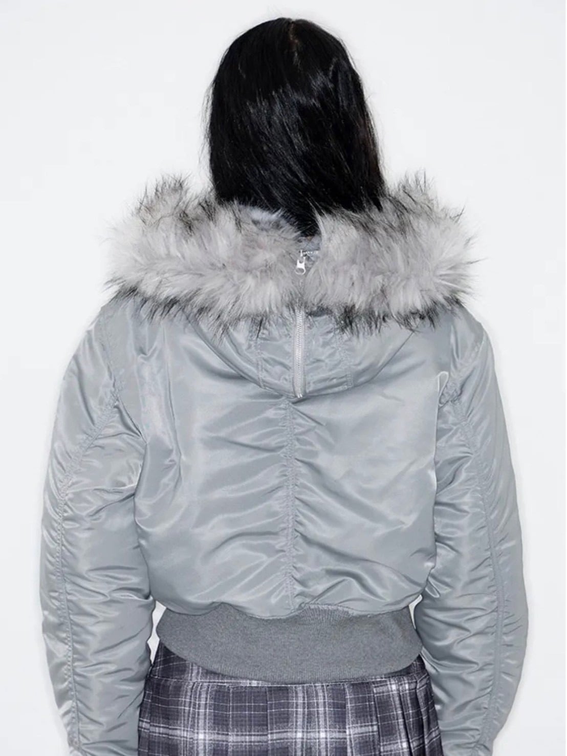 【NOT KNOWING】Fur Trim MA-1 Padded Jumper