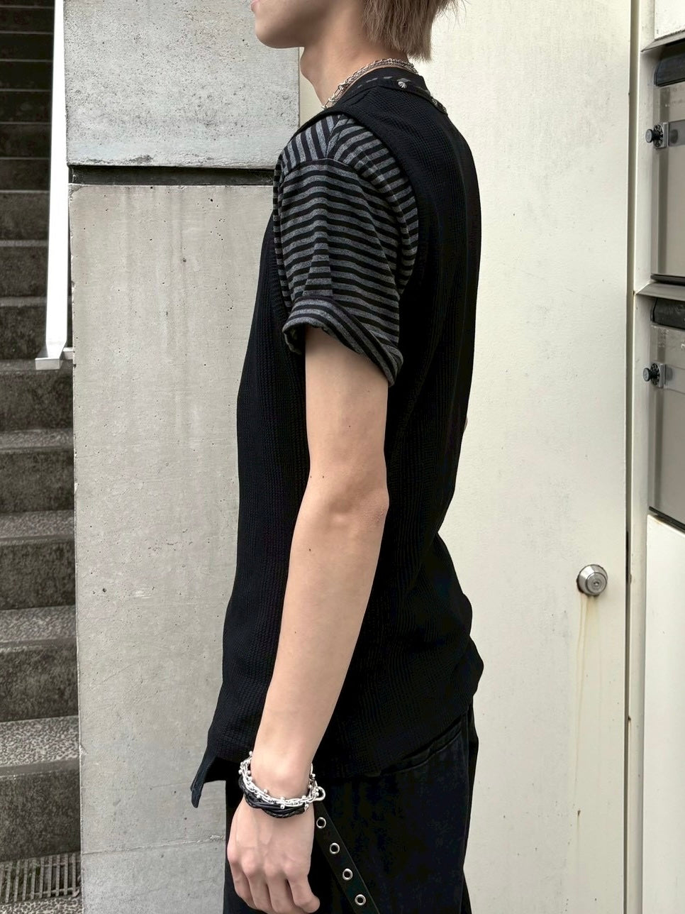 6/19 20:00発売 受注制【nmtc+】Studded Rib Tank Top (3color)