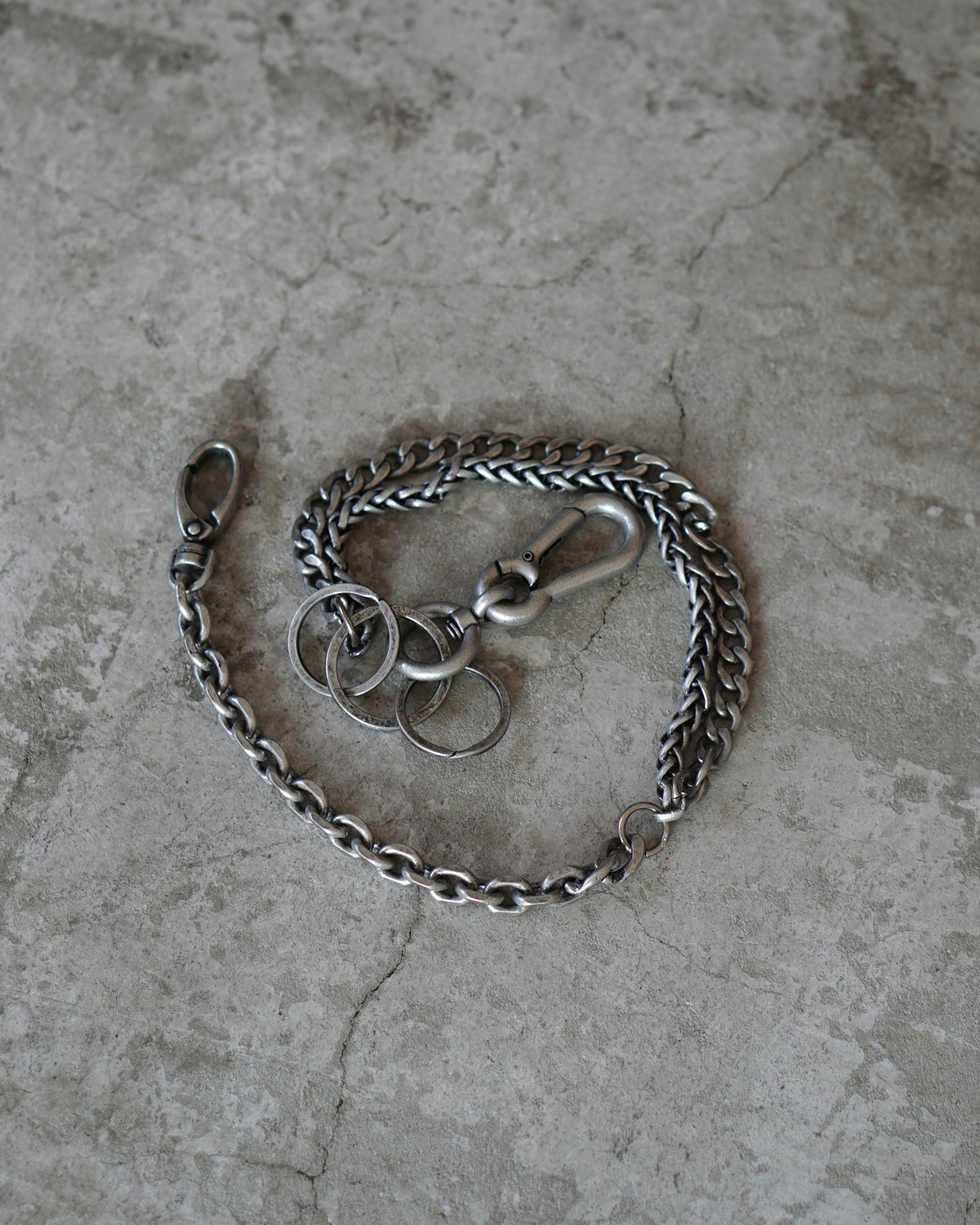 【CHIKASHITSU PLUS HIGH】Industrial link wallet chain