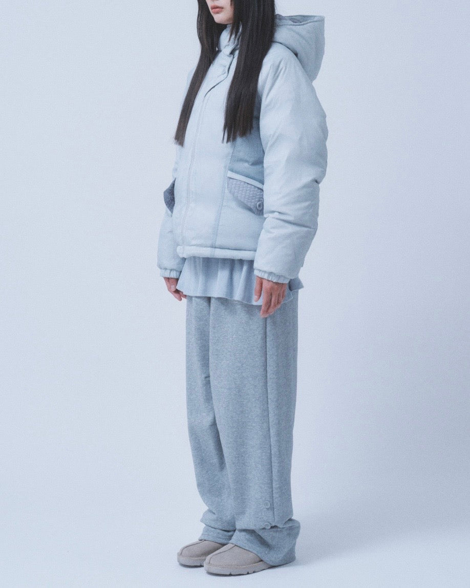 【TUOMIO】ROLL-UP BUTTON SWEATPANTS
