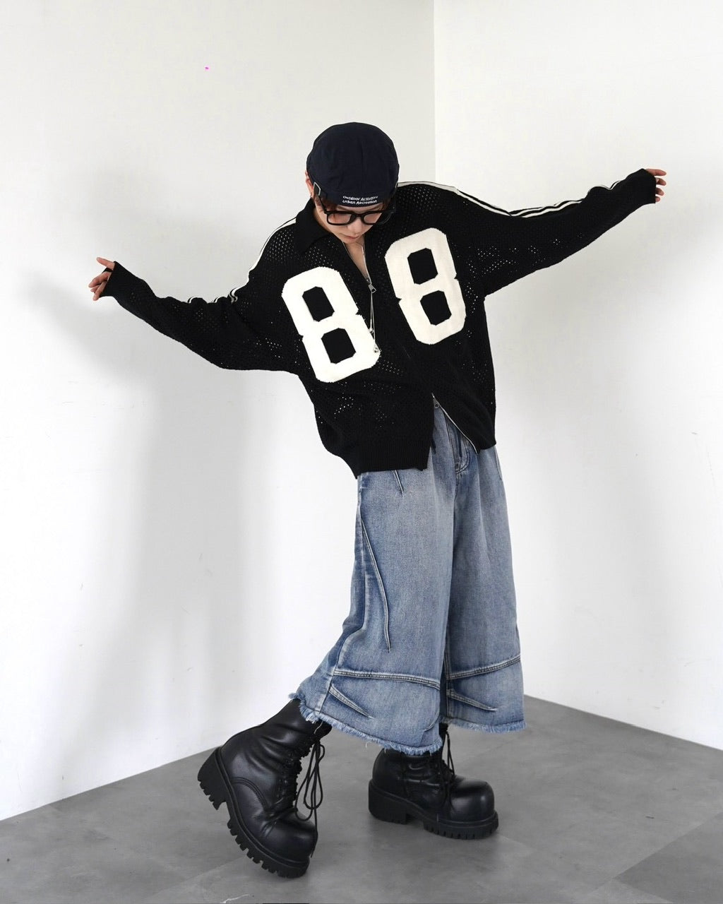 受注制【LUV CODE】max wide bermuda pants (2color)