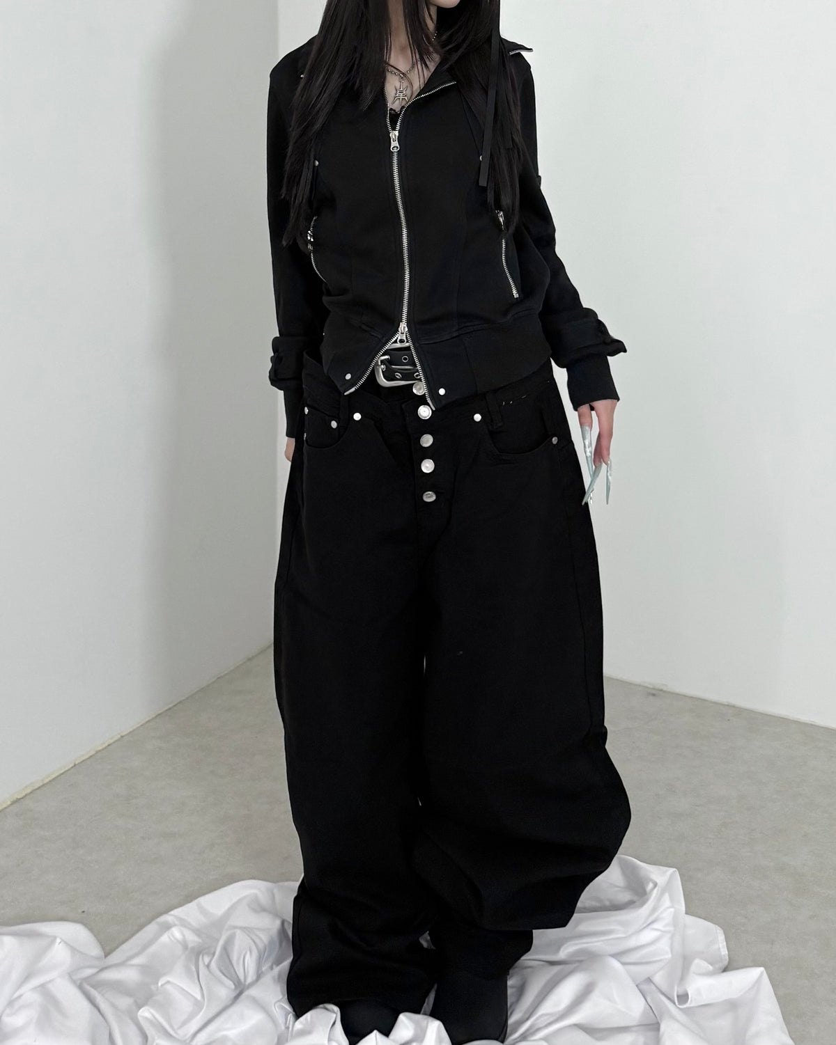 名古屋店WEB限定受注制【nmtc+】Rivet Panel Zip Jacket (2color)