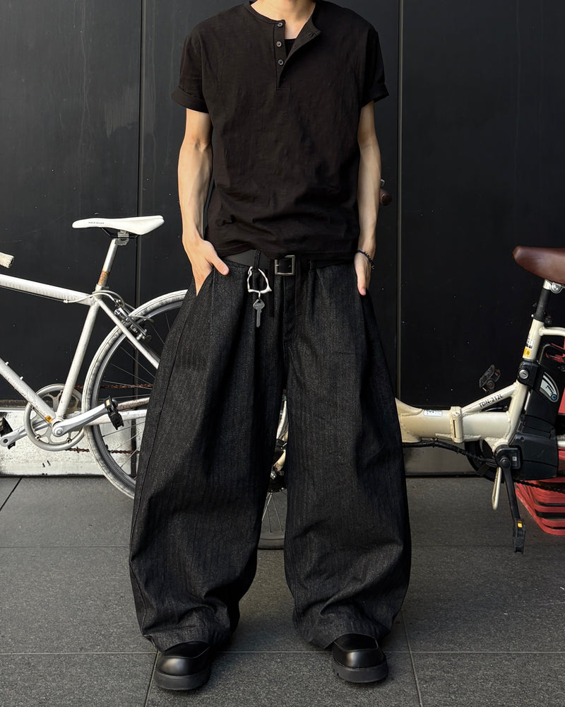 【youll】basic henley neck tee (2color)
