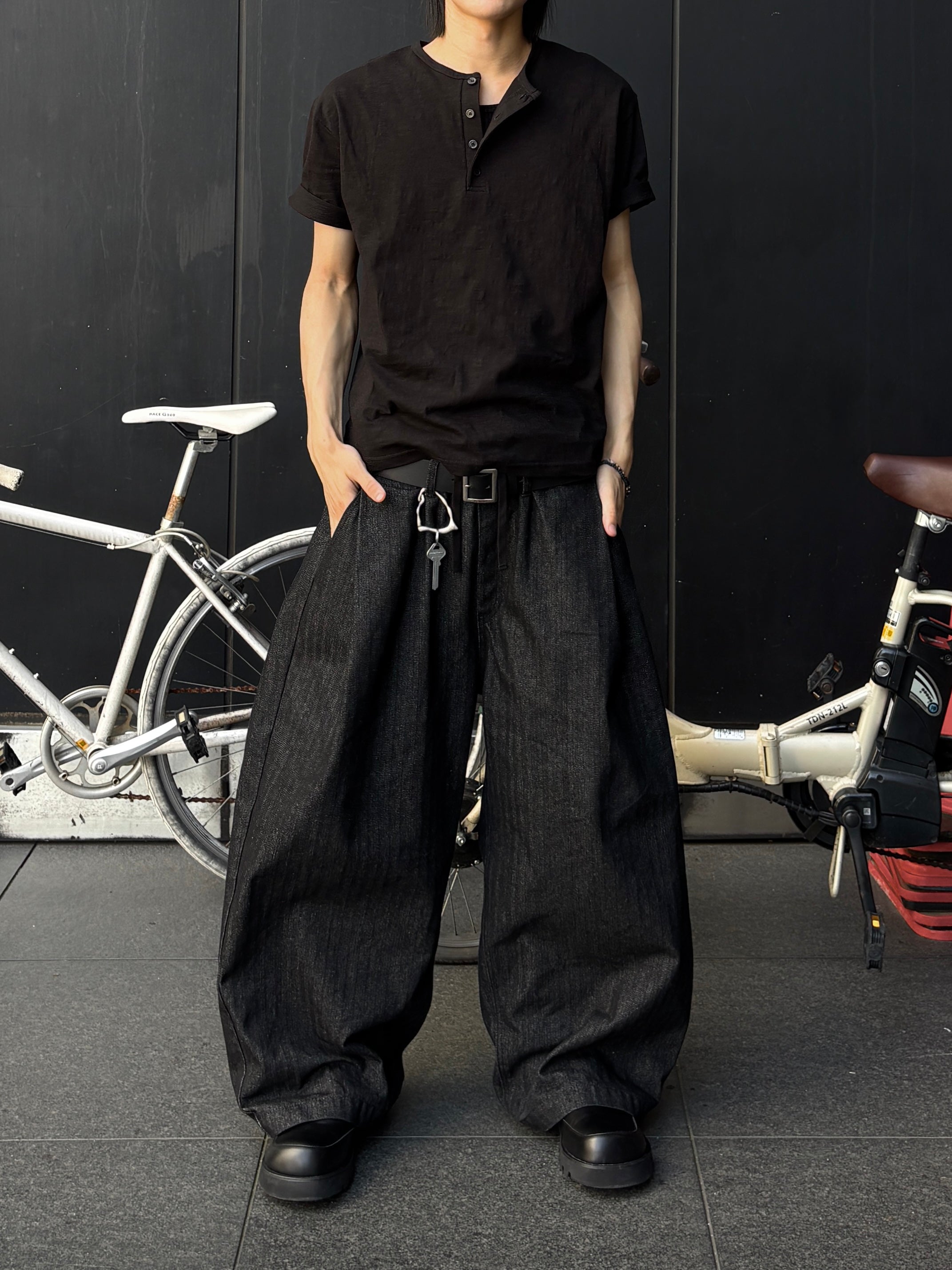 【youll】basic henley neck tee (2color)