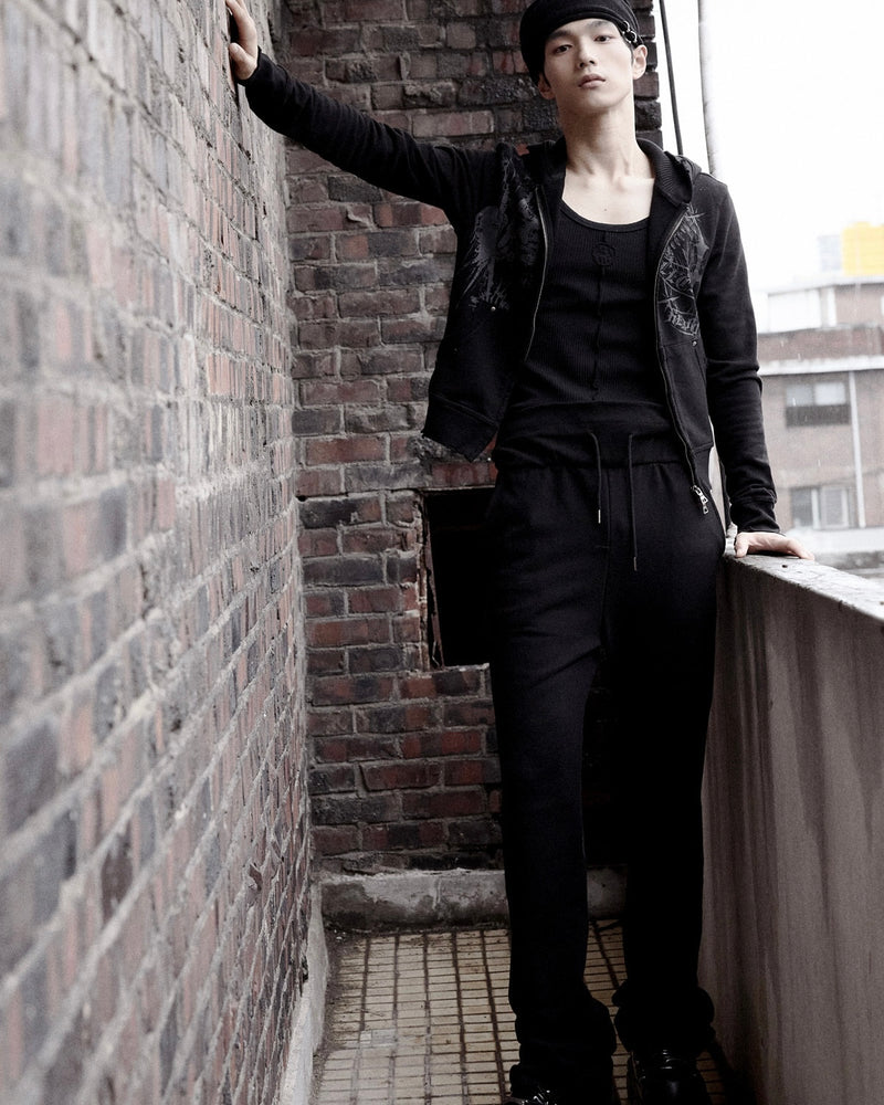 【LECYTO】Celestial Paint Hoodie Zip-Up
