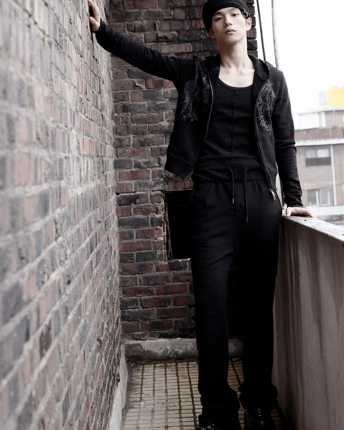 【LECYTO】Celestial Paint Hoodie Zip-Up