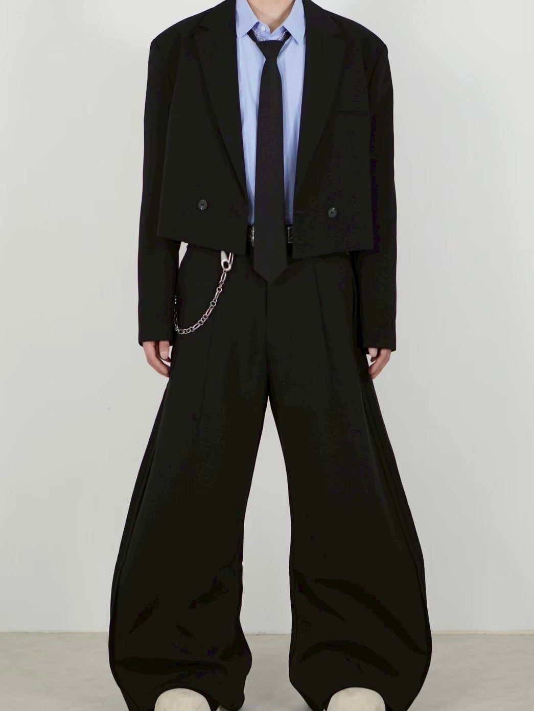 受注制【Chikashitsu +】cropped double jacket (2color)