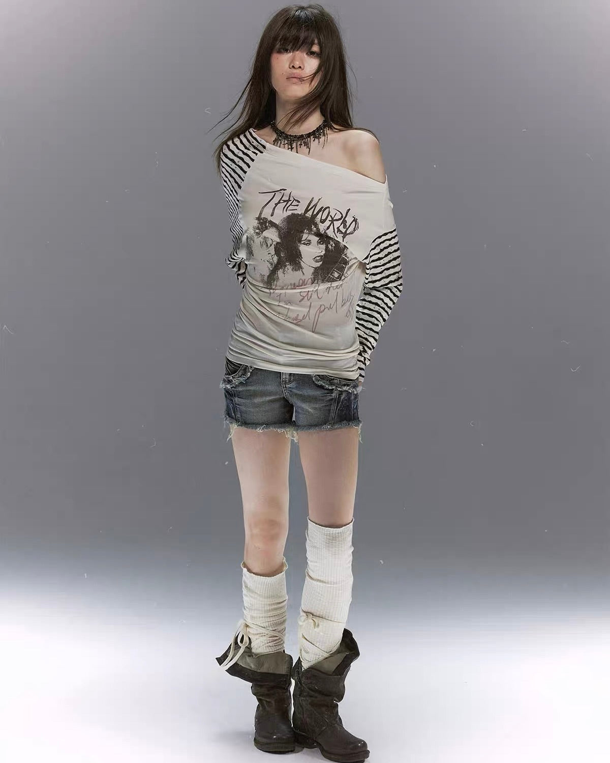 【Cest Nous】Band Graffiti T-shirt
