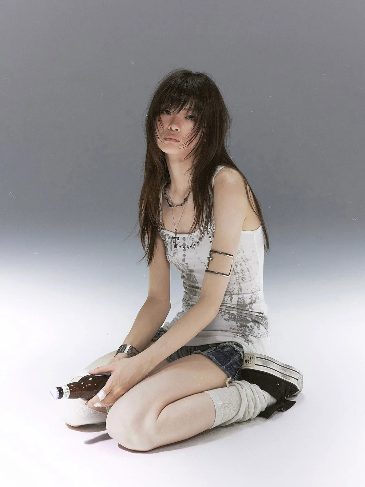 【Cest Nous】Feather rivet camisole