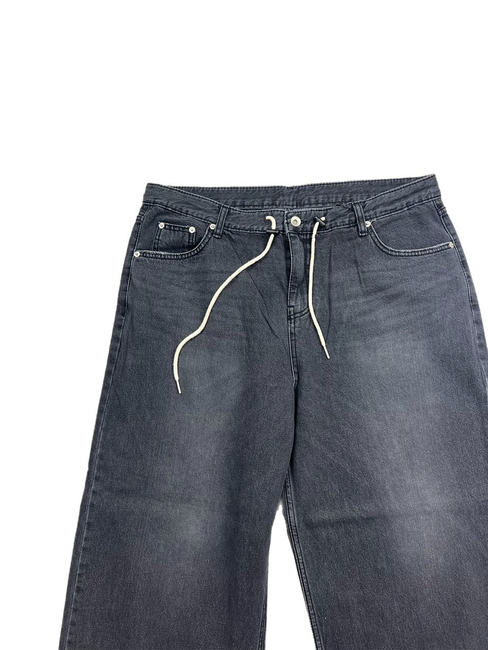受注制【Chikashitsu +】rope wide denim pants (3color)