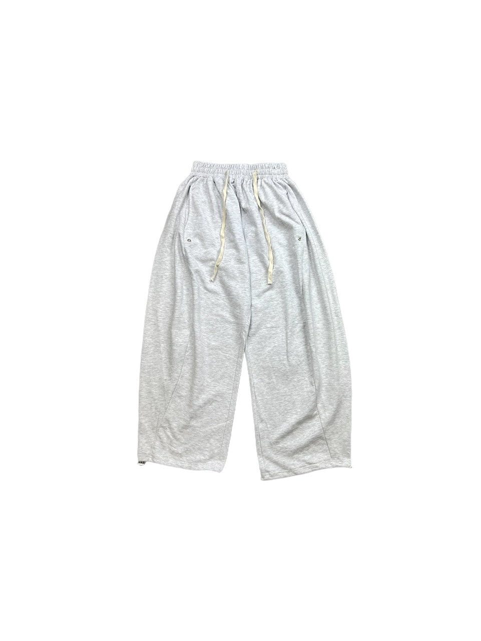 【Chikashitsu +】side button balloon sweat pants (3color)