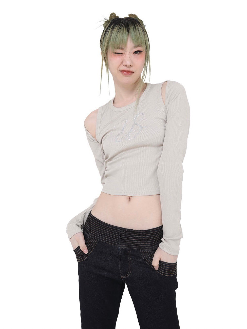 【Ugly shadow】DAILY CROP CARDIGAN