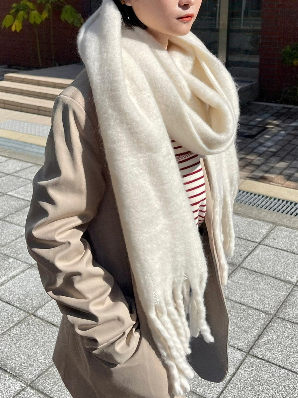 受注制【Chikashitsu +】volume color muffler (6color)