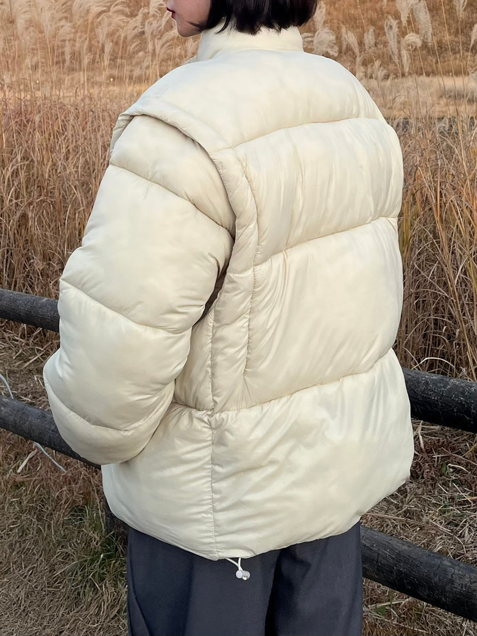 受注制【Chikashitsu +】2way padding jacket (4color)