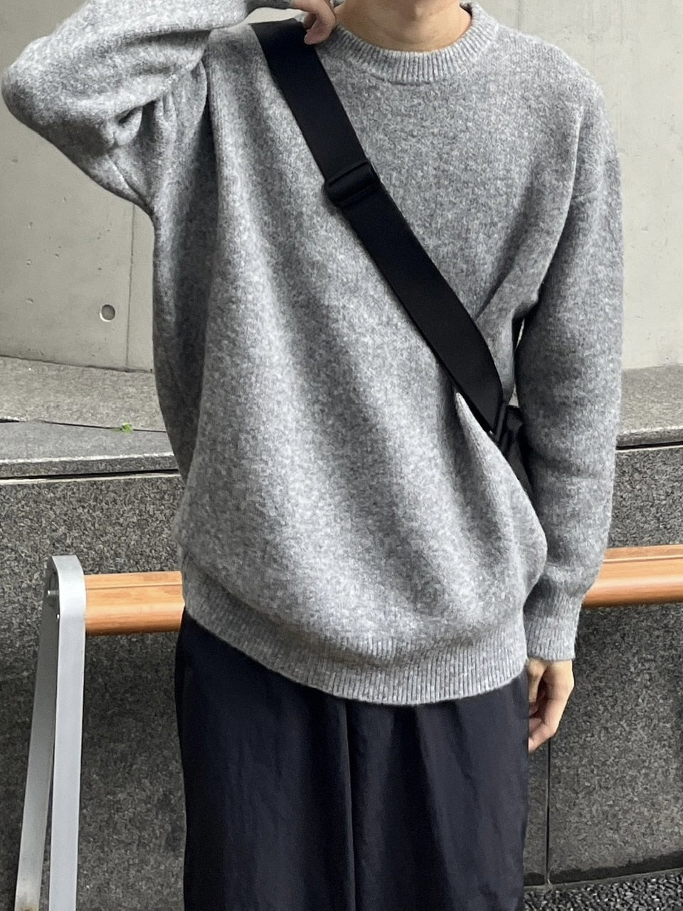受注制【Chikashitsu +】unisex 6color knit (6color) / 【チカシツプラス】ユニセックス6カラー長袖ニット