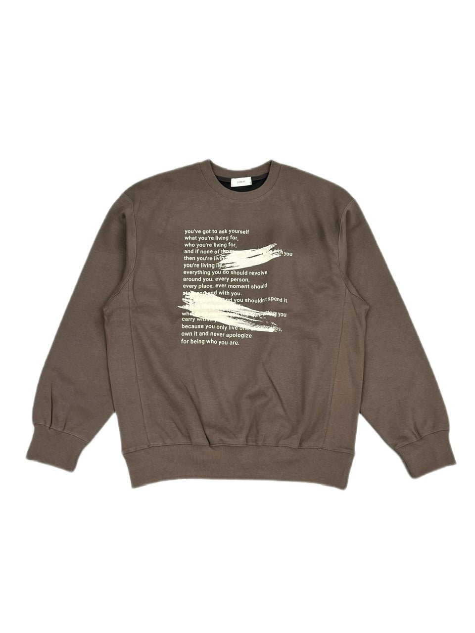 受注制【RENOL】lettering sweat shirt (4color)