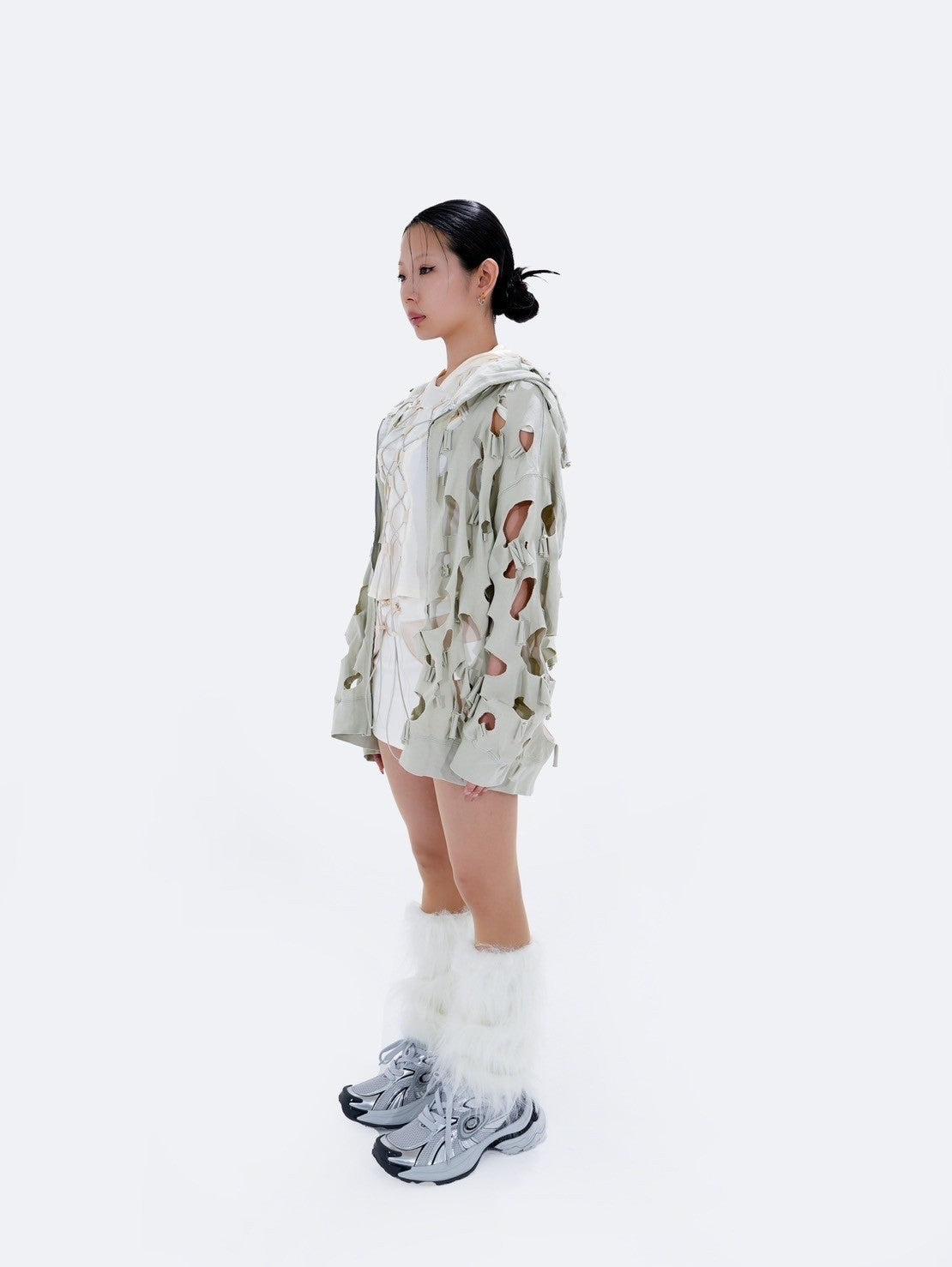 【Bizarre Maiden】damage full zip hoodie