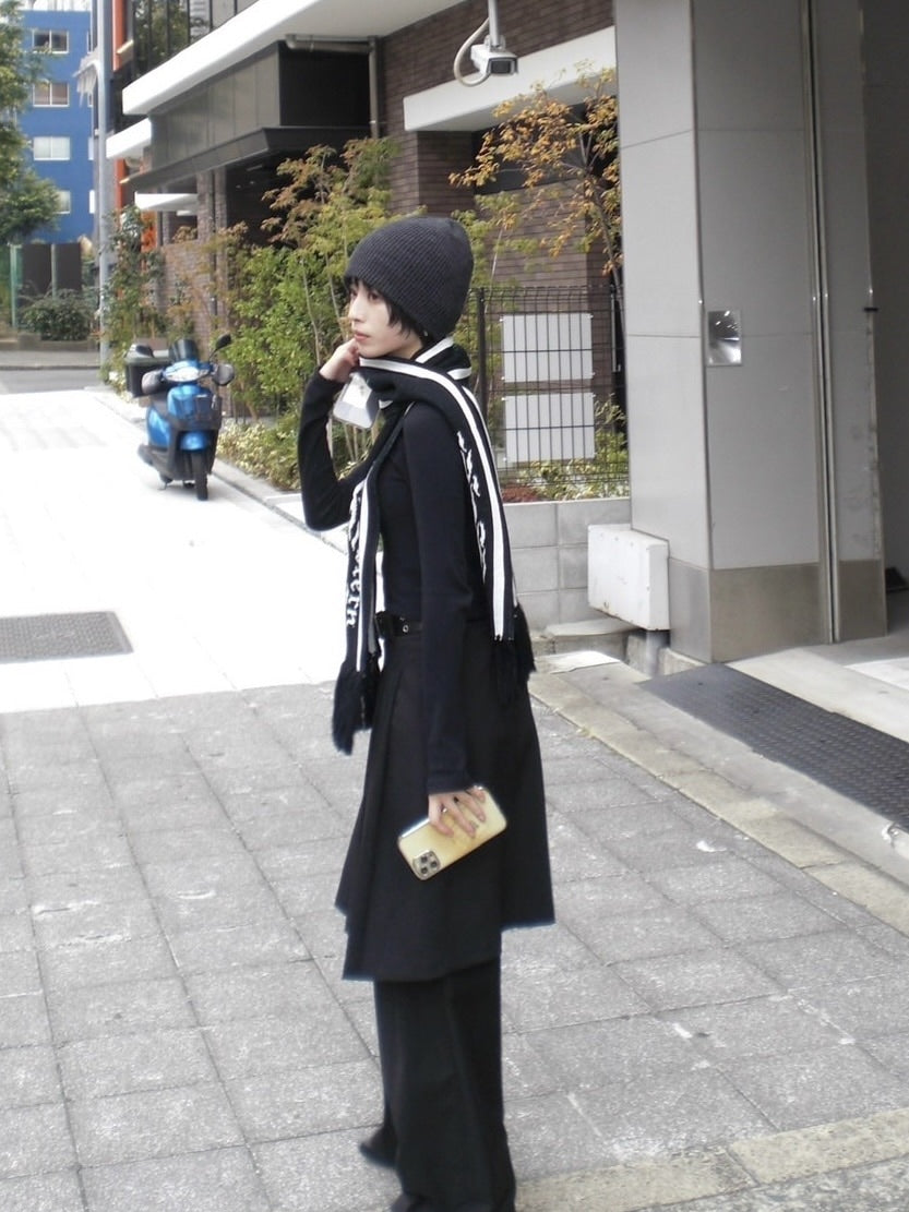 受注制【Chikashitsu +】pleats midi skirt (3color)